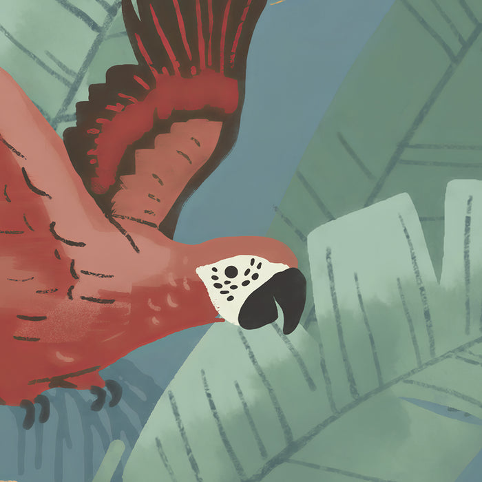 Komar NEU | Digitaldruck Vlies Fototapete - Enchanted Jungle - Größe 350 x 250 cm