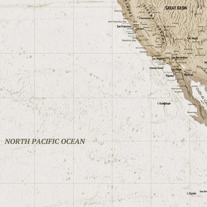 Digitaldruck Vlies Fototapete | Earth Map | 350 x 250 cm