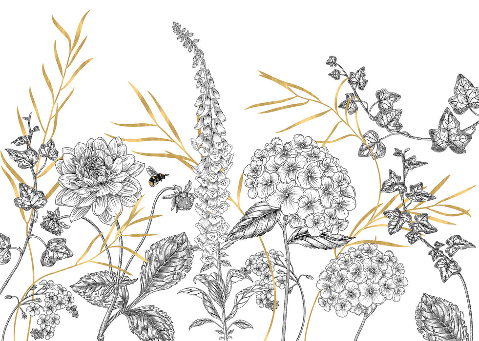 Komar NEU | Digitaldruck Vlies Fototapete - Bumble Bee