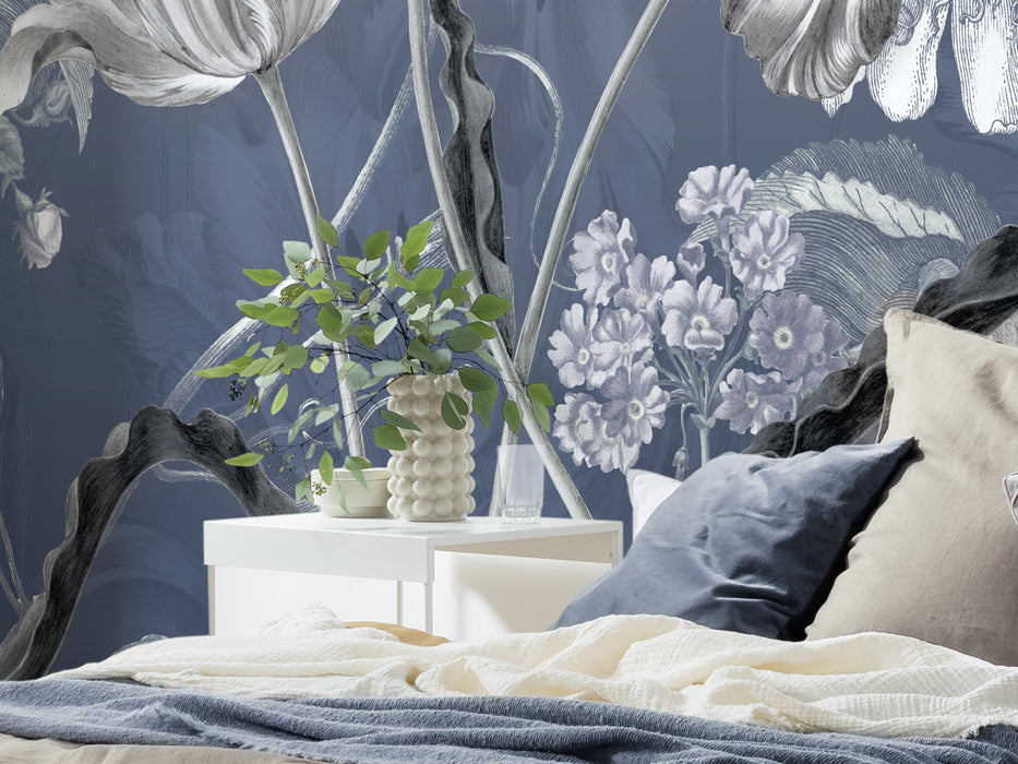 Digitaldruck Vlies Fototapete | Merian Blue | 350 x 250 cm