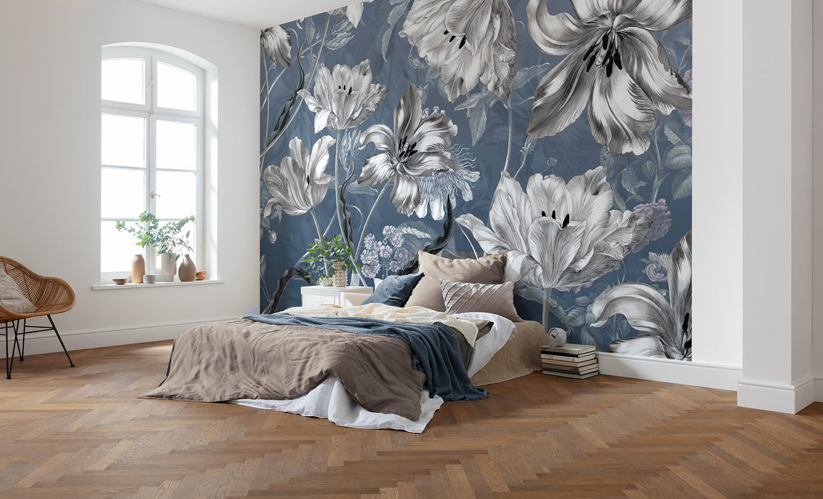 Digitaldruck Vlies Fototapete | Merian Blue | 350 x 250 cm