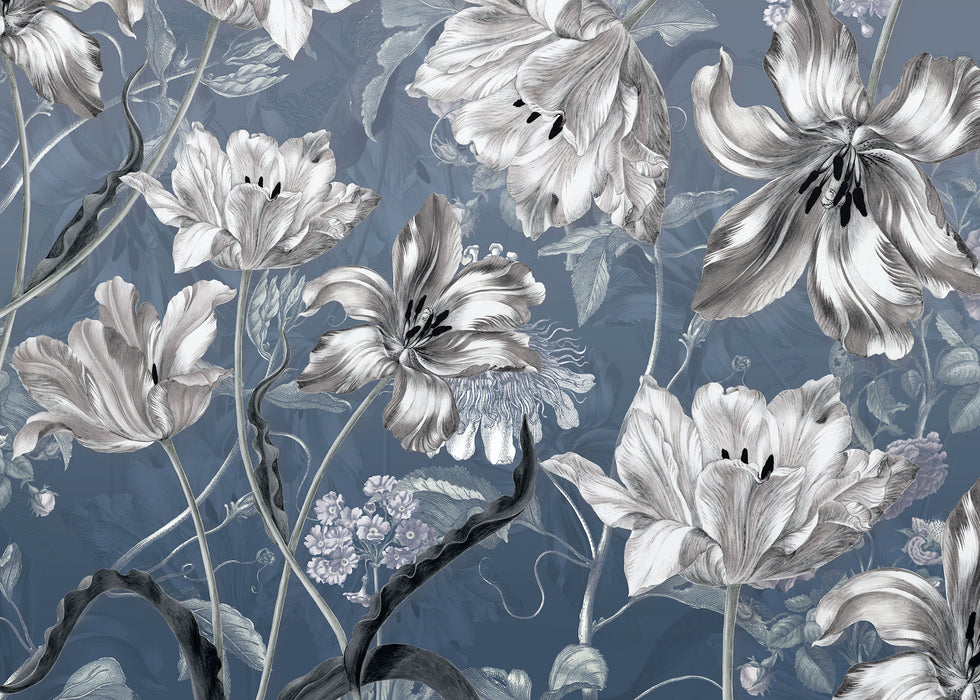 Digitaldruck Vlies Fototapete | Merian Blue | 350 x 250 cm