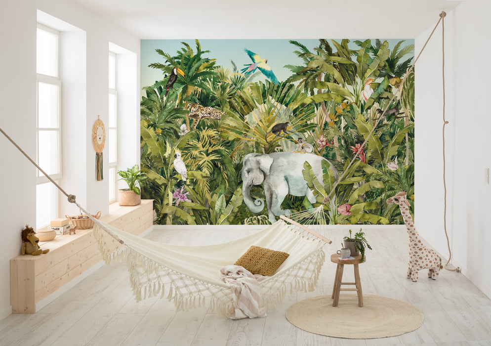 Digitaldruck Vlies Fototapete | Jungle Expedition | 350 x 250 cm