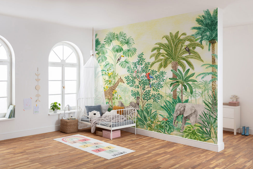 Digitaldruck Vlies Fototapete | Jungle Adventure | 350 x 250 cm