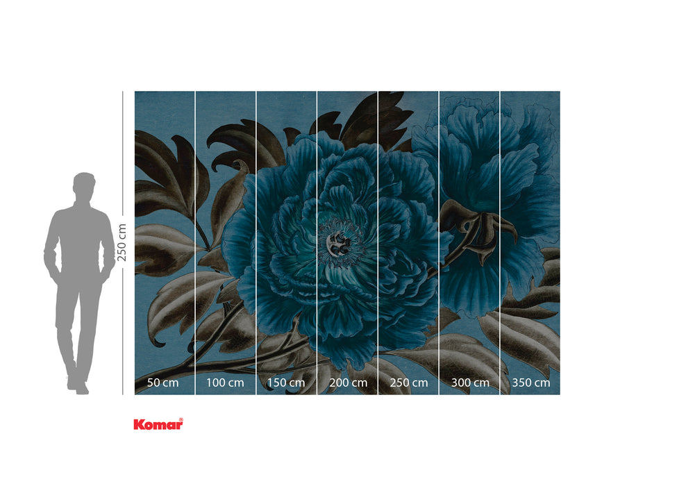 Digitaldruck Vlies Fototapete | Royal Peony | 350 x 250 cm