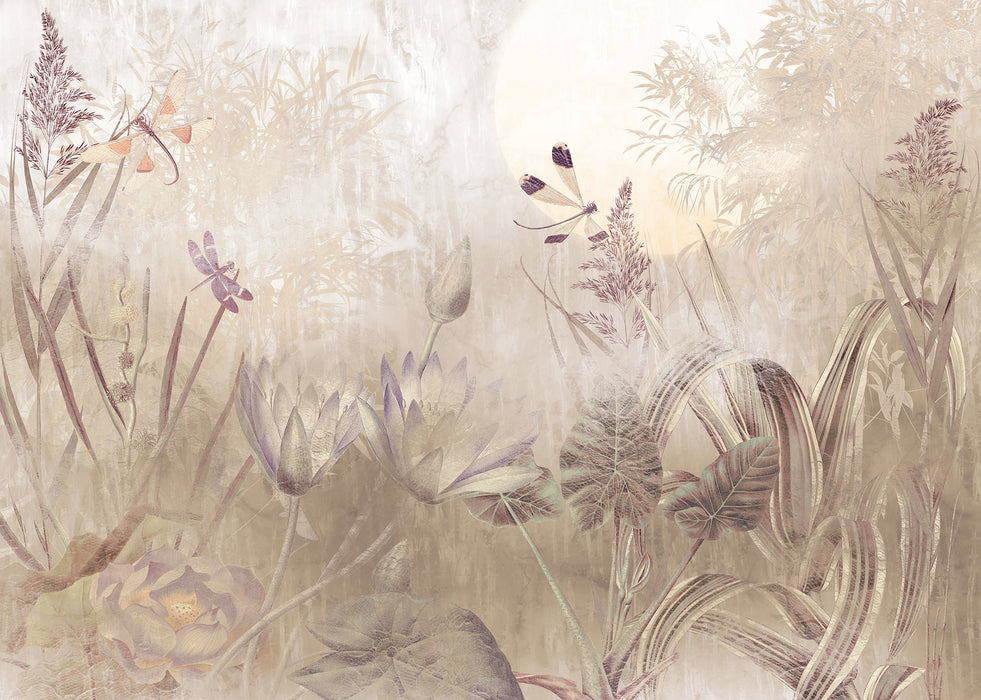 Digitaldruck Vlies Fototapete | Dragonfly Pond | 350 x 250 cm