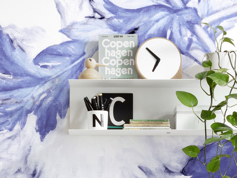 Digitaldruck Vlies Fototapete | Blue Silhouettes | 350 x 250 cm