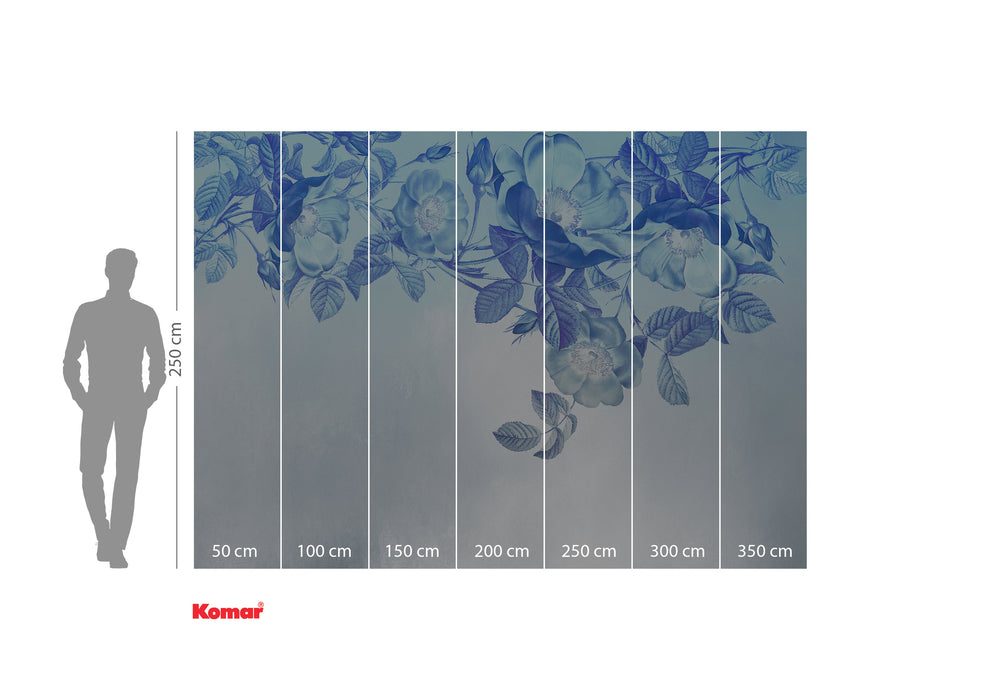 Digitaldruck Vlies Fototapete | Blue Aura | 350 x 250 cm