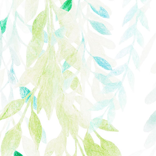 Digitaldruck Vlies Fototapete | Summer Leaves | 350 x 250 cm