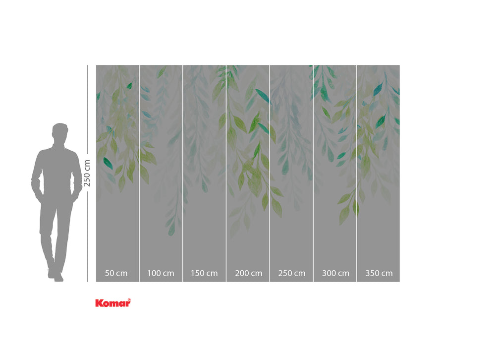 Digitaldruck Vlies Fototapete | Summer Leaves | 350 x 250 cm
