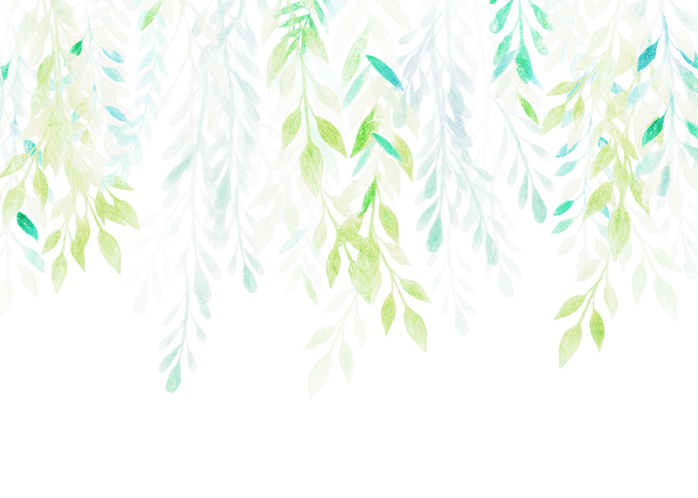 Digitaldruck Vlies Fototapete | Summer Leaves | 350 x 250 cm