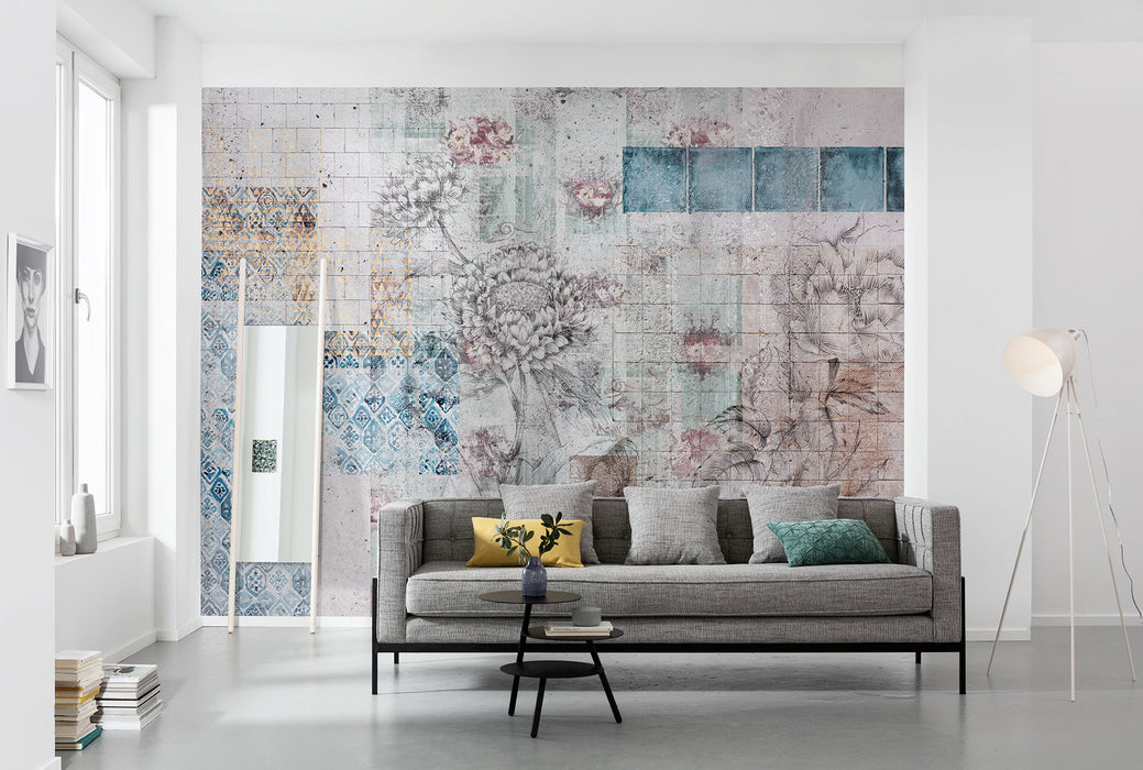 Digitaldruck Vlies Fototapete | Patches | 400 x 260 cm