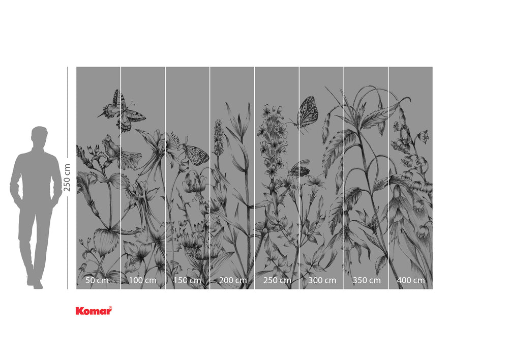 Digitaldruck Vlies Fototapete | Butterfly Field | 400 x 250 cm