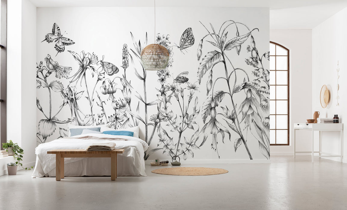 Digitaldruck Vlies Fototapete | Butterfly Field | 400 x 250 cm