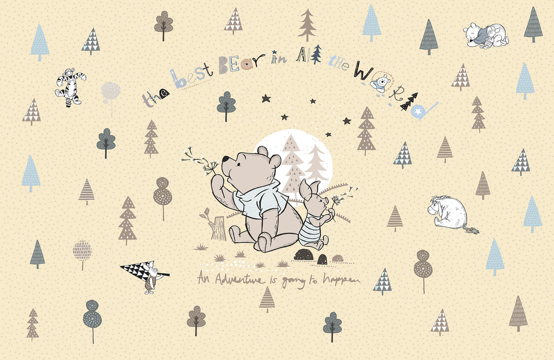 Digitaldruck Vlies Fototapete | Winnie the Pooh Best Bear | 400 x 260 cm
