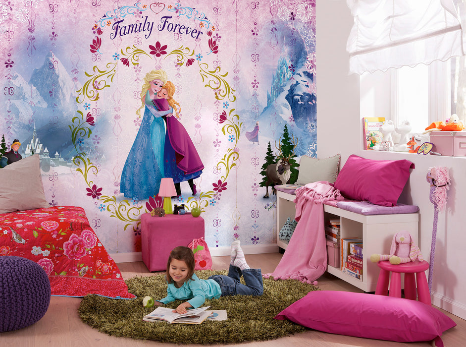 Digitaldruck Vlies Fototapete | Frozen Family Forever | 400 x 260 cm