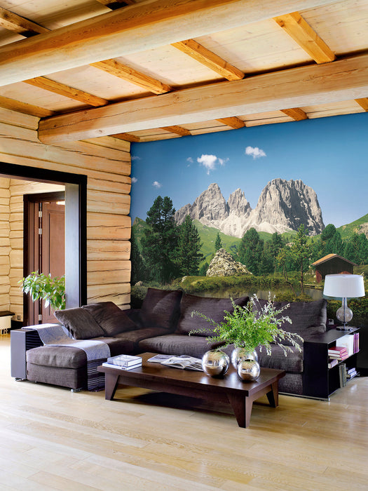 Komar NEU | Digitaldruck Vlies Fototapete - Dolomiten - Größe 400 x 260 cm