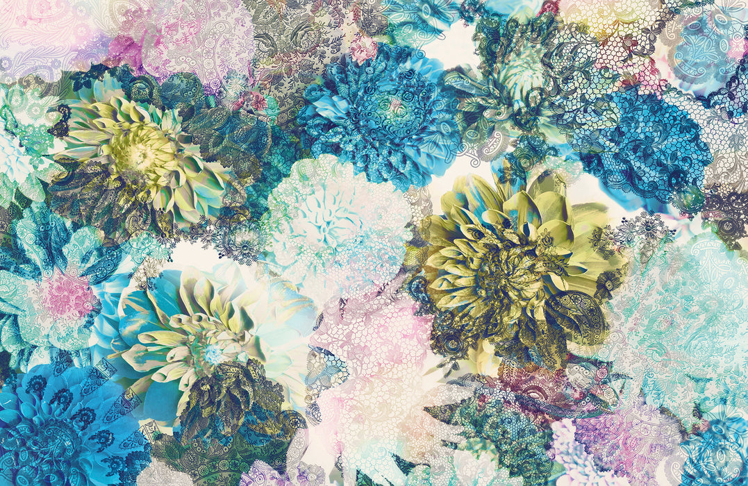 Digitaldruck Vlies Fototapete | Frisky Flowers | 400 x 260 cm