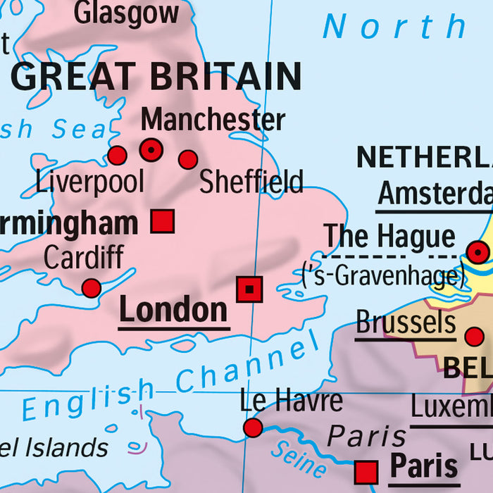 Vlies Fototapete | World Map | 368 x 248 cm