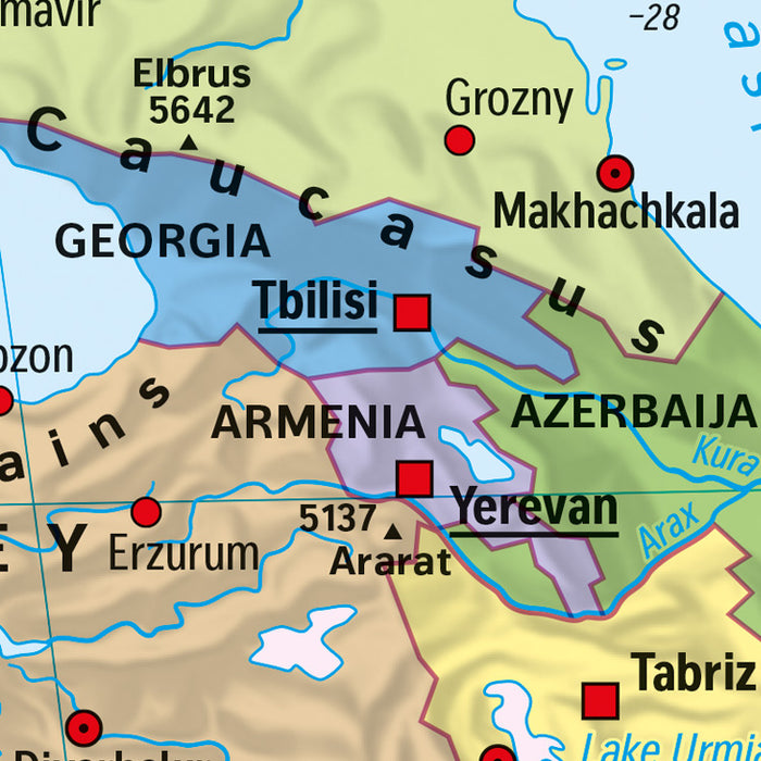 Vlies Fototapete | World Map | 368 x 248 cm
