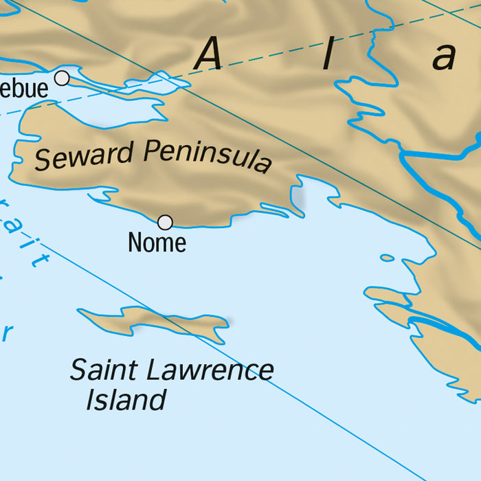 Vlies Fototapete | World Map | 368 x 248 cm