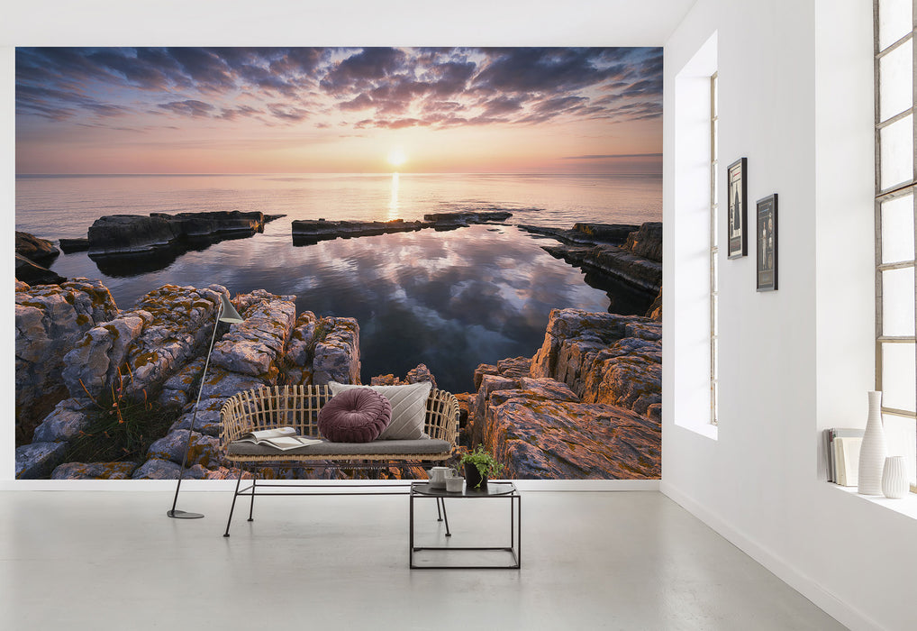 Vlies Fototapete | Spiegelküste | 368 x 248 cm