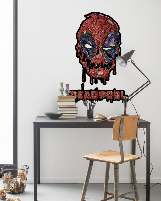 Komar | Wandtattoo | Deadpool Meltpool  | Größe 50 x 70 cm