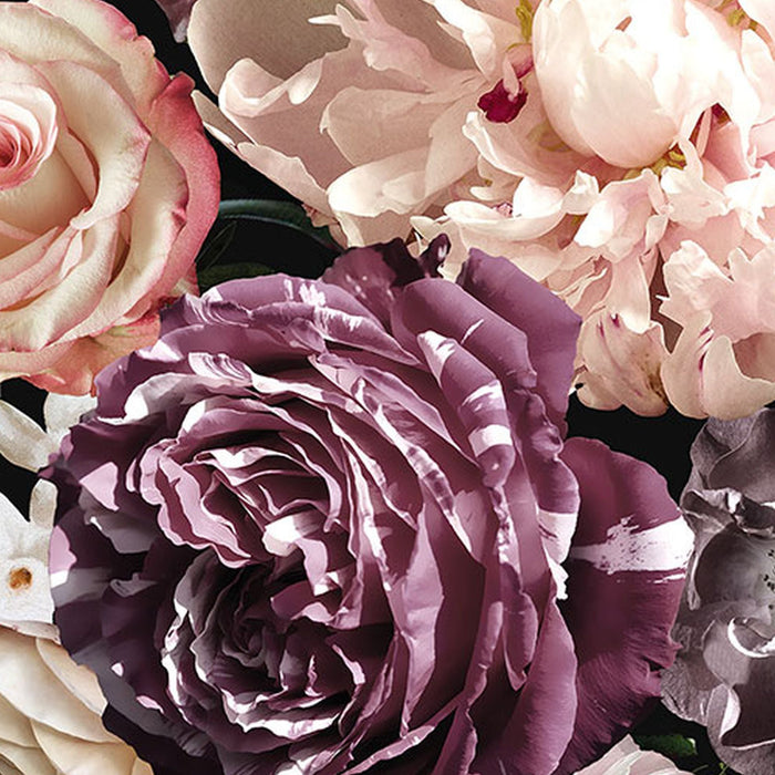 Selbstklebende Vlies Fototapete/Wandtattoo | Enchanted Flowers | Größe 125 x 125 cm