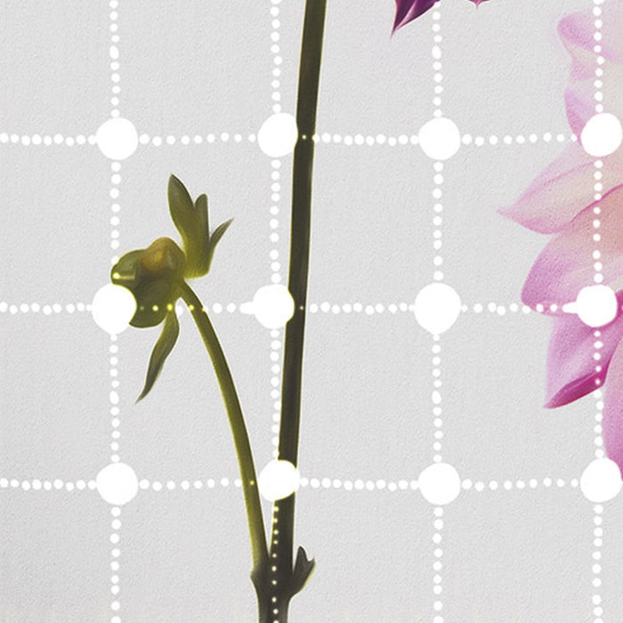 Vlies Fototapete | Flowers & Dots | Größe 200 x 250 cm