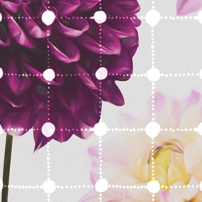 Vlies Fototapete | Flowers & Dots | Größe 200 x 250 cm