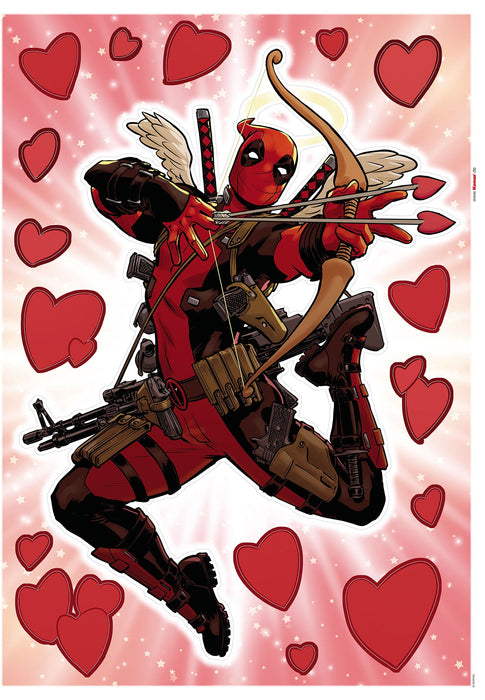 Wandtattoo | Deadpool Lovepool  | Größe 50 x 70 cm