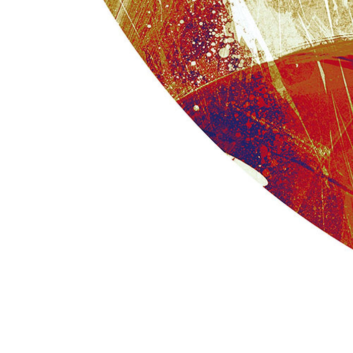 Selbstklebende Vlies Fototapete/Wandtattoo | Avengers Painting Captain Marvel Helmet | Größe 125 x 125 cm