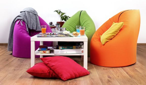 Hometrend | Paq Bed "Berry" lila / pink | Sessel Gästebett Matratze