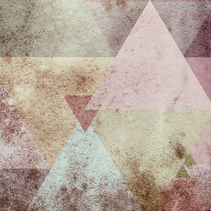 Komar | Vlies Fototapete | Triangles Red | Größe 400 x 250 cm