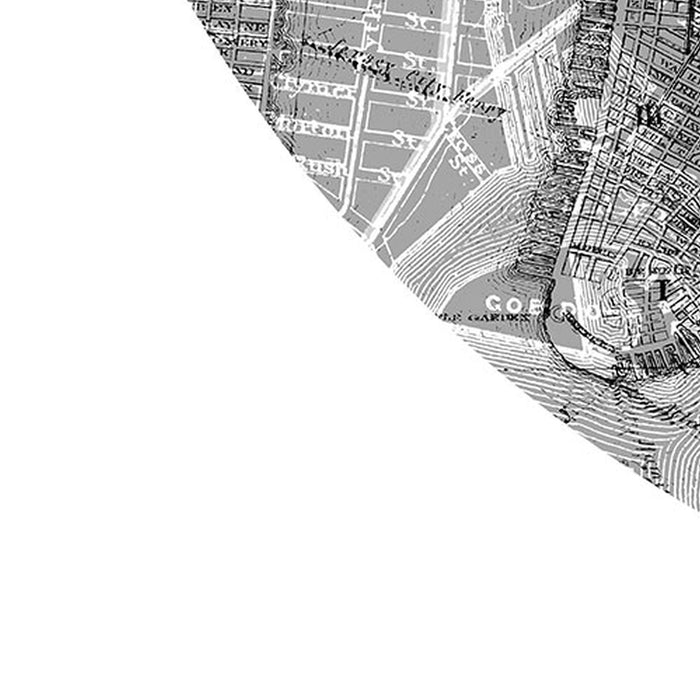 Selbstklebende Vlies Fototapete/Wandtattoo | Map | Größe 125 x 125 cm