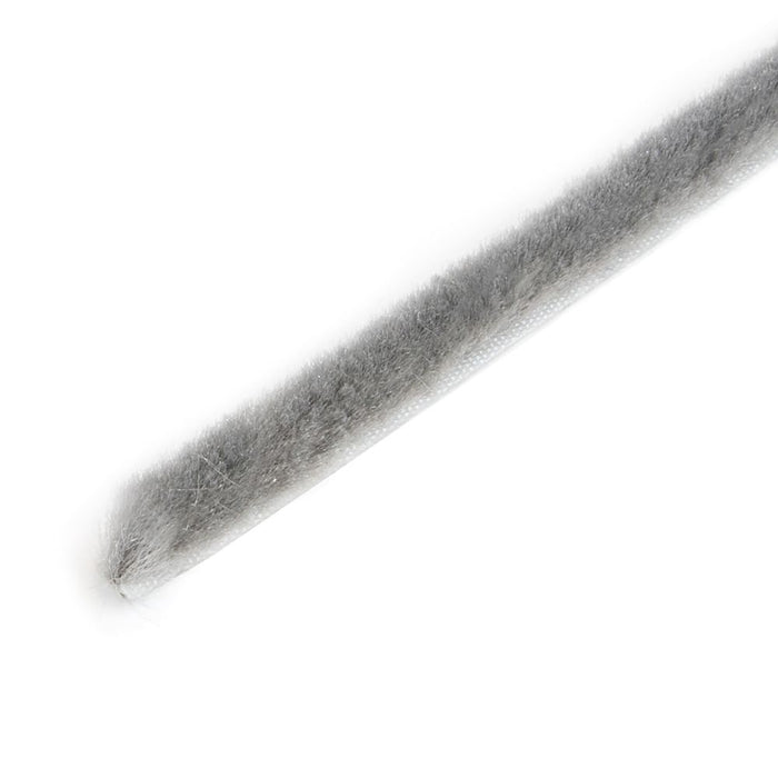 emuca Selbstklebender Abdichtungsstreifen Bürste Höhe 17mm 10-Meter-Rolle Grau