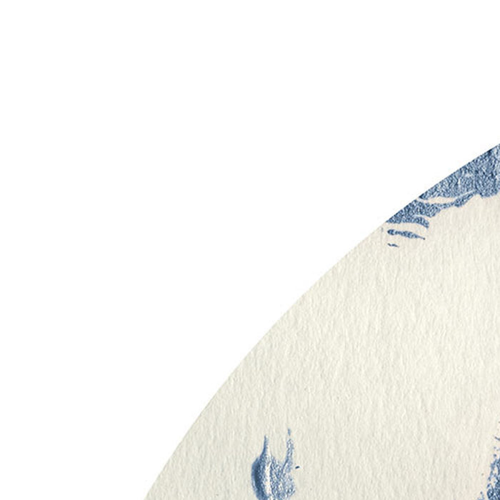 Komar | Selbstklebende Vlies Fototapete/Wandtattoo | Arty Blue | Größe 125 x 125 cm