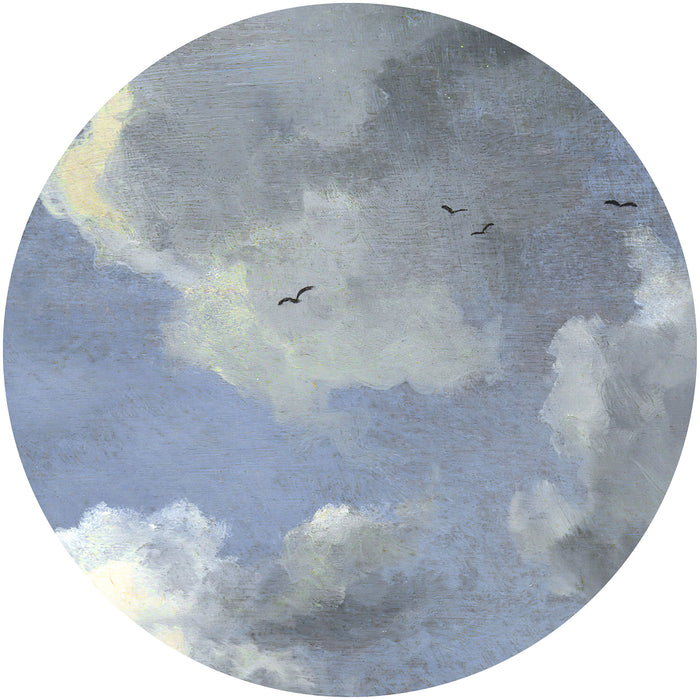 Komar | Selbstklebende Vlies Fototapete/Wandtattoo | Simply Sky | Größe 125 x 125 cm
