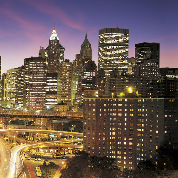 Papier Fototapete | NYC Lights | Größe 368 x 254 cm