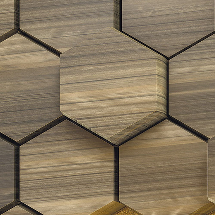 Vlies Fototapete | Woodcomb Olive | Größe 400 x 250 cm