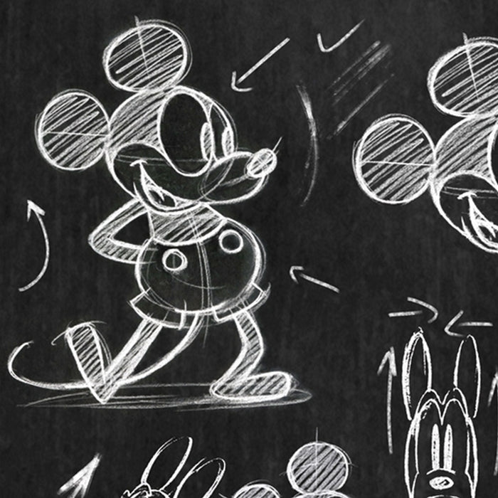 Vlies Fototapete | Mickey Chalkboard | Größe 120 x 200 cm