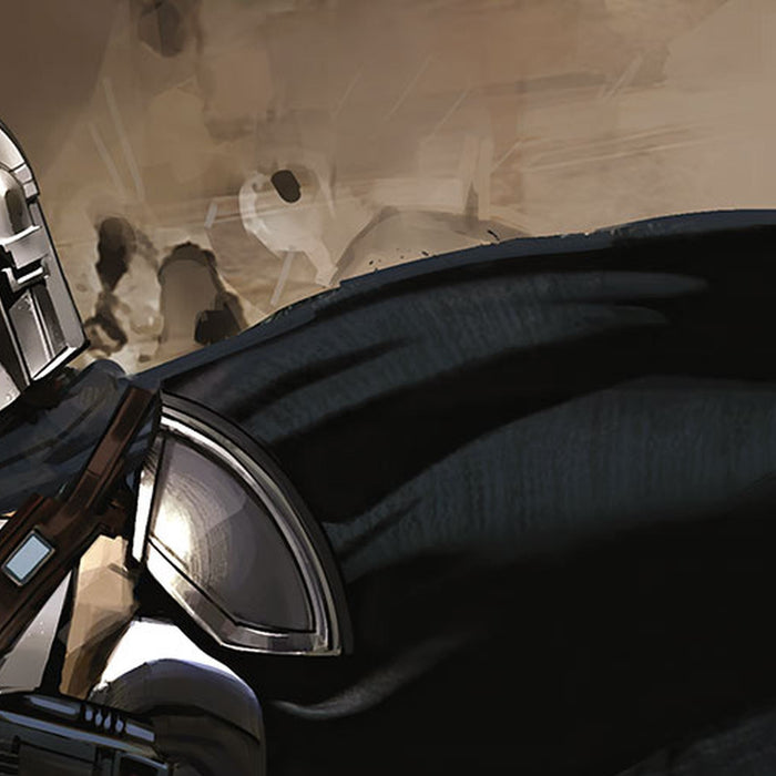 Vlies Fototapete | Star Wars The Mandalorian Blaster | Größe 500 x 250 cm