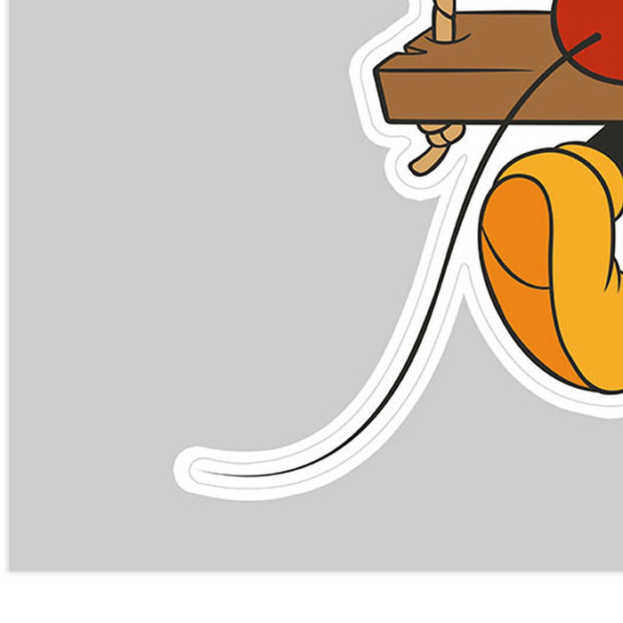 Wandtattoo | Mickey Swing  | Größe 50 x 70 cm