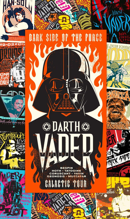 Vlies Fototapete | Star Wars Rock On Posters | Größe 120 x 200 cm