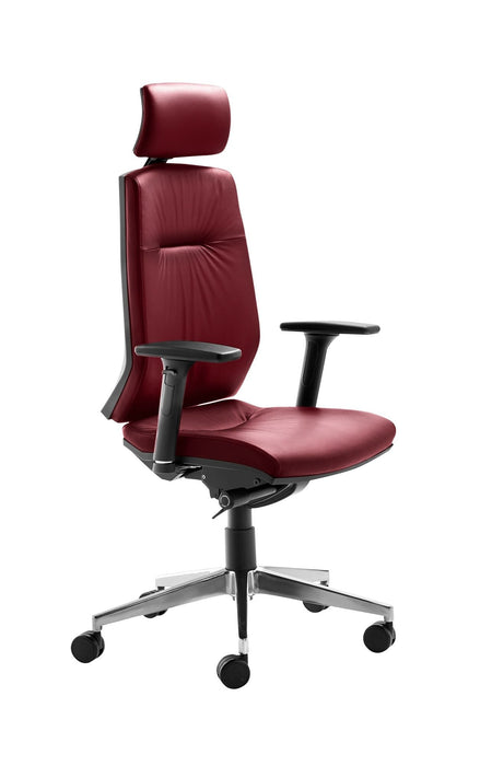 Mayer | Drehstuhl 2480 | Rot | Gestell Aluminium poliert