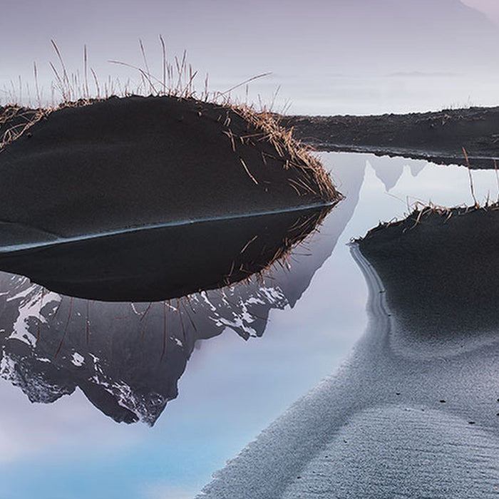 Vlies Fototapete | Glowing Vestrahorn | Größe 200 x 250 cm