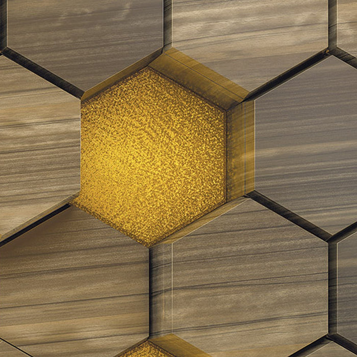 Vlies Fototapete | Woodcomb Olive | Größe 400 x 250 cm