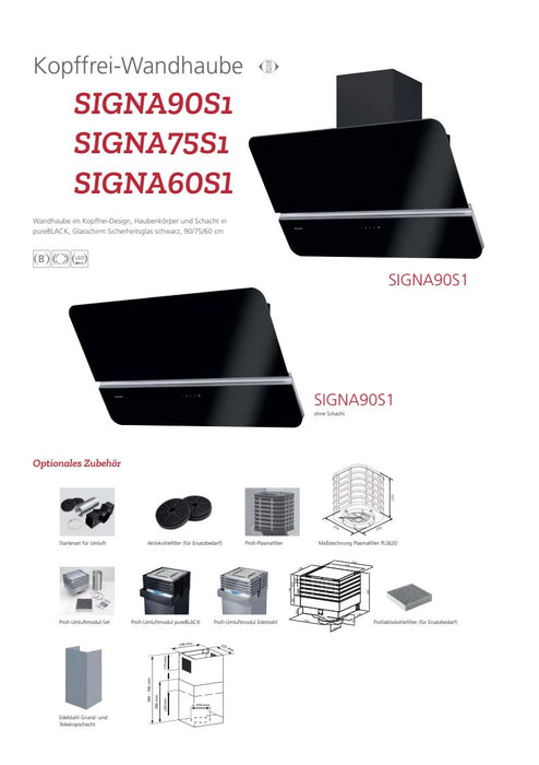 Oranier | SIGNA75S1 | Dunstabzugshaube