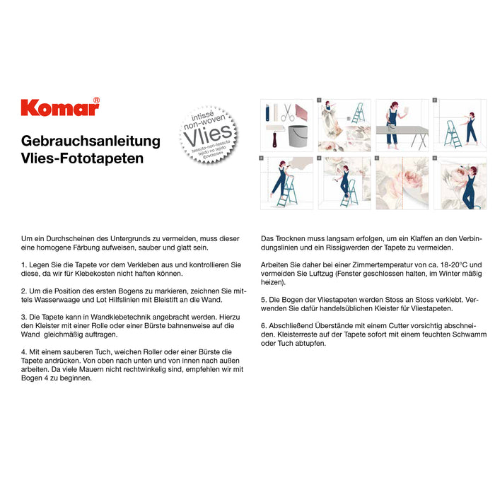 Komar | Selbstklebende Vlies Fototapete/Wandtattoo | Winnie and Friends XXL | Größe 127 x 200 cm