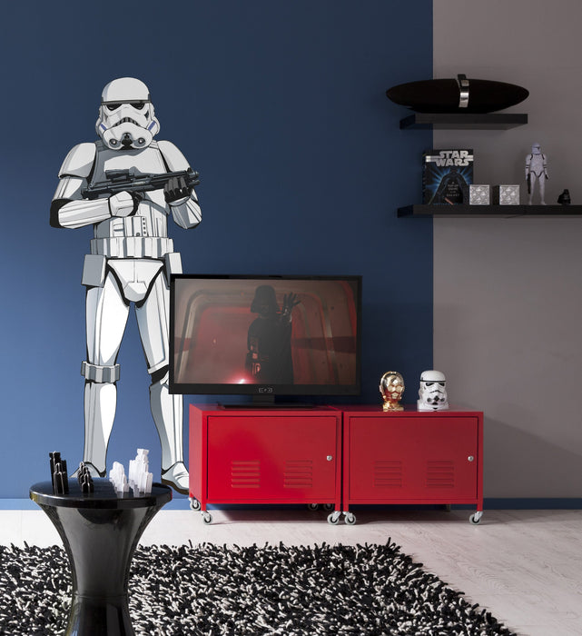 Selbstklebende Vlies Fototapete/Wandtattoo | Star Wars XXL Stormtrooper | Größe 127 x 188 cm